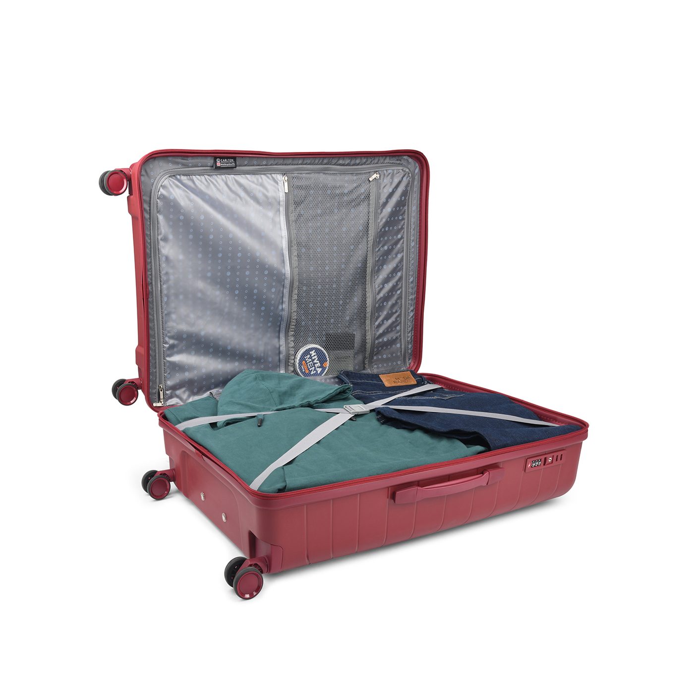 Carlton Carnival Plus in Maroon — wheels and side
