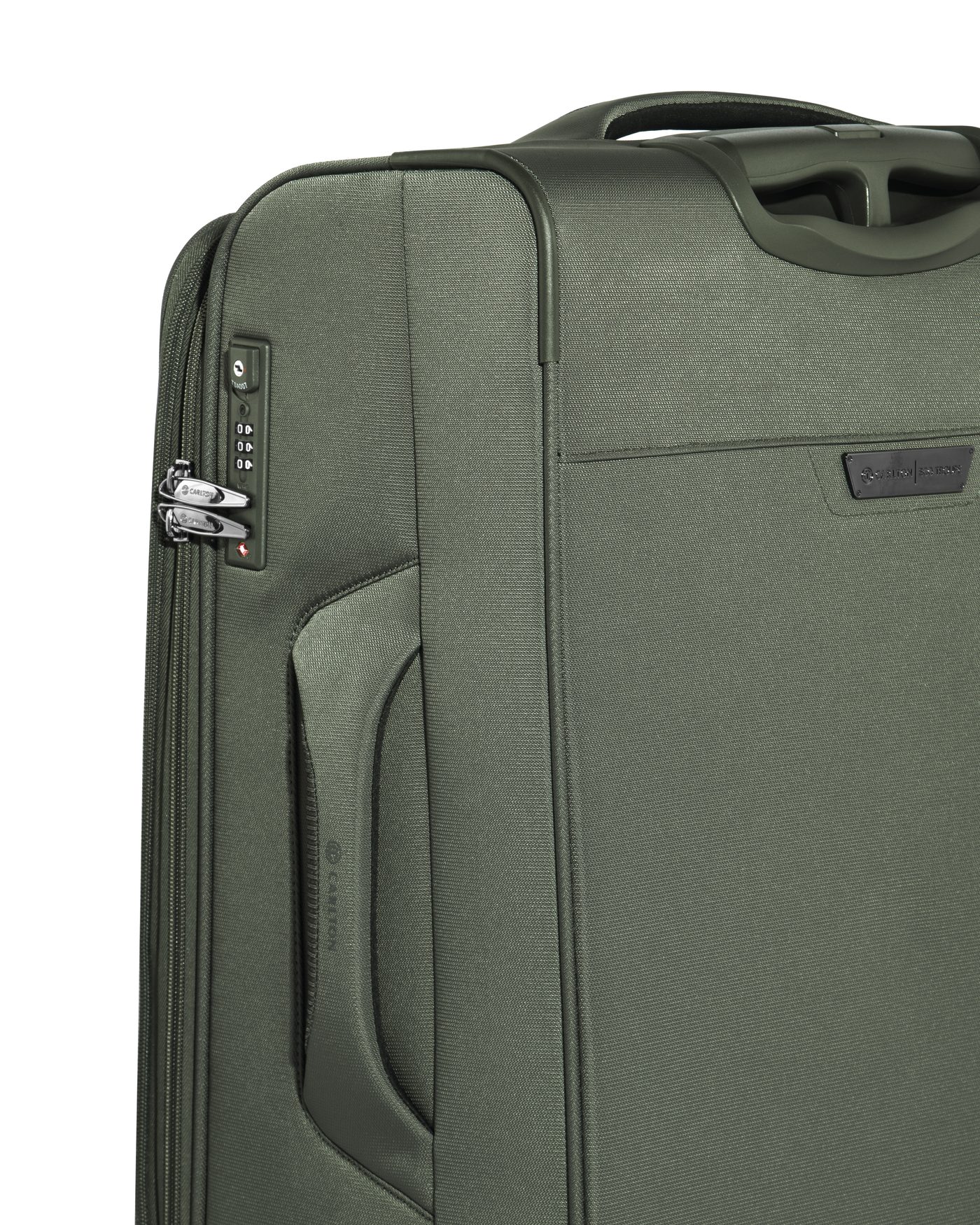 Carlton Yorkshire Soft in Green — lock and zip